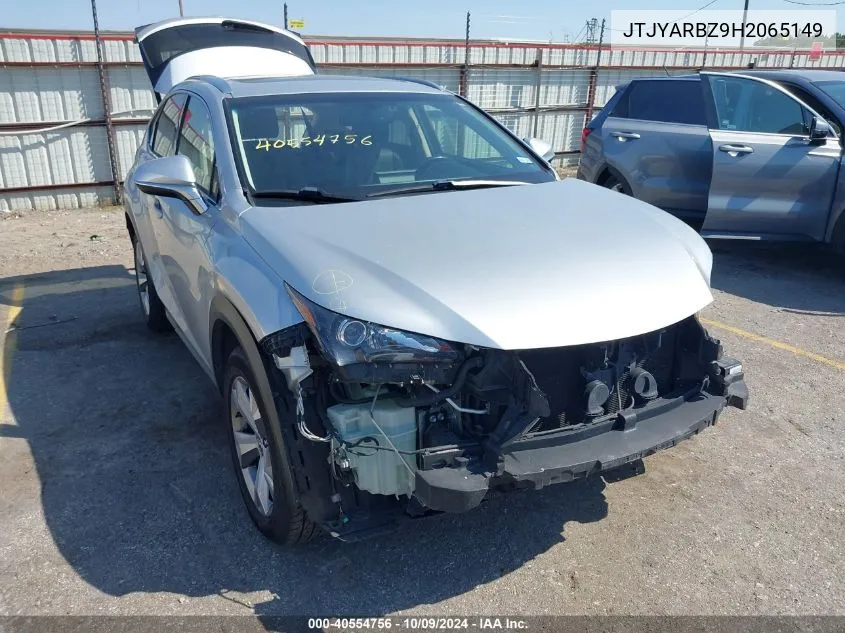 2017 Lexus Nx 200T VIN: JTJYARBZ9H2065149 Lot: 40554756