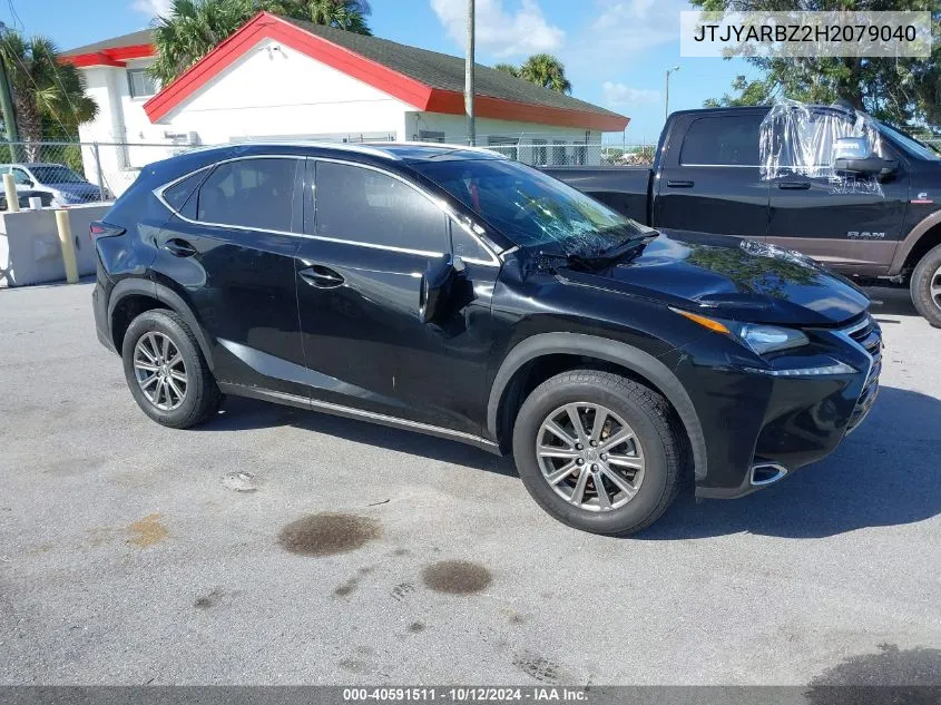 2017 Lexus Nx 200T VIN: JTJYARBZ2H2079040 Lot: 40591511