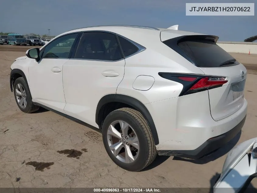 JTJYARBZ1H2070622 2017 Lexus Nx 200T