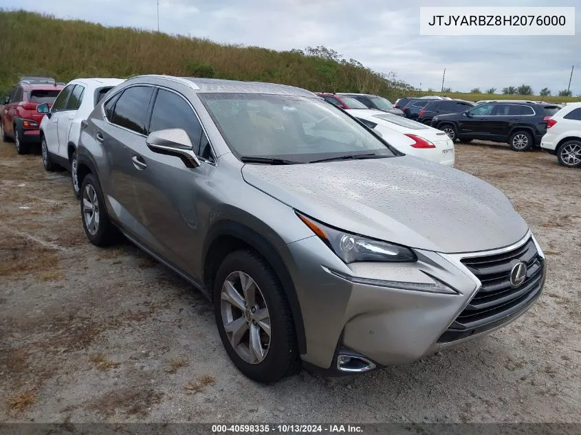 2017 Lexus Nx 200T VIN: JTJYARBZ8H2076000 Lot: 40598335