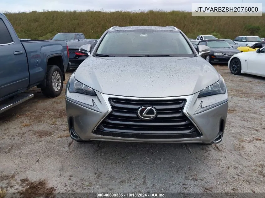 2017 Lexus Nx 200T VIN: JTJYARBZ8H2076000 Lot: 40598335