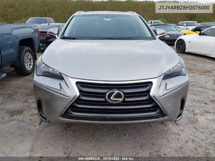 2017 Lexus Nx 200T VIN: JTJYARBZ8H2076000 Lot: 40598335