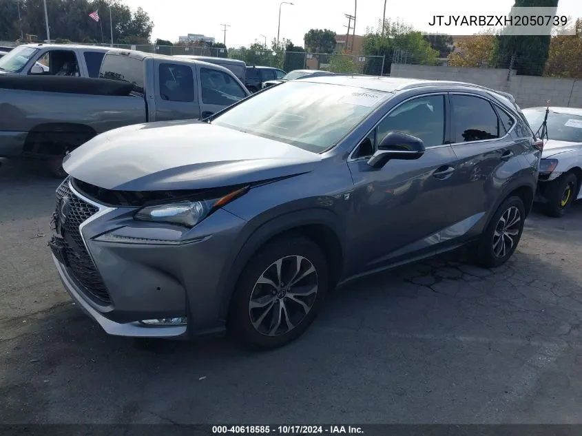 2017 Lexus Nx 200T F Sport VIN: JTJYARBZXH2050739 Lot: 40618585