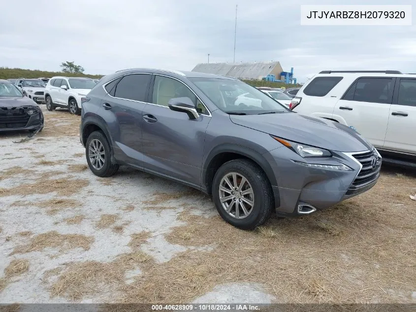 2017 Lexus Nx 200T VIN: JTJYARBZ8H2079320 Lot: 40628909