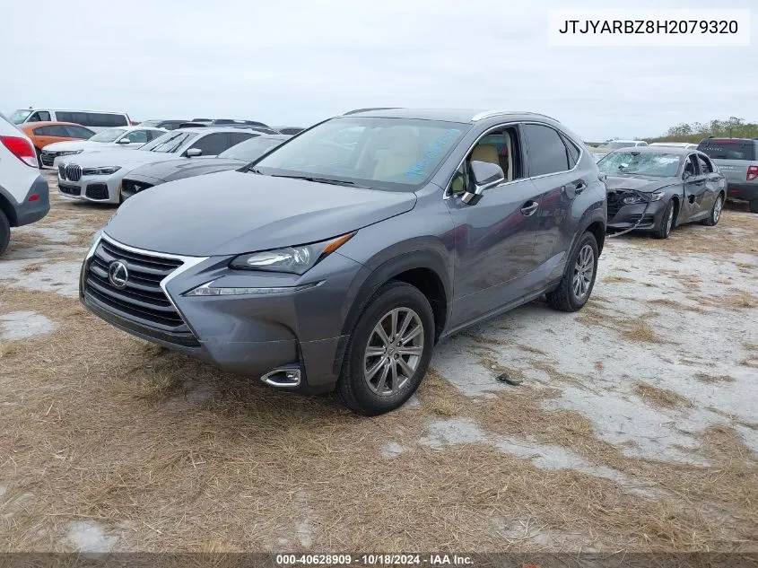 2017 Lexus Nx 200T VIN: JTJYARBZ8H2079320 Lot: 40628909