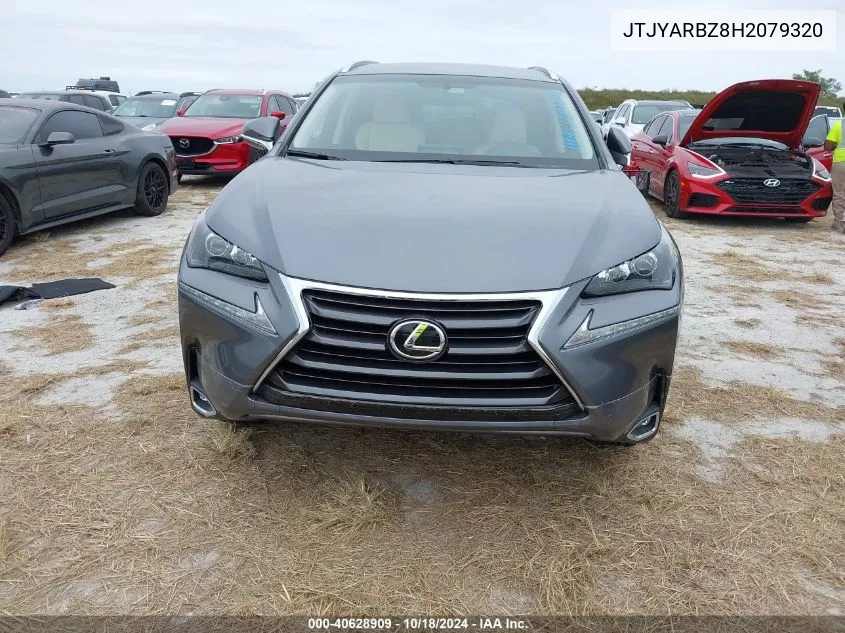 2017 Lexus Nx 200T VIN: JTJYARBZ8H2079320 Lot: 40628909