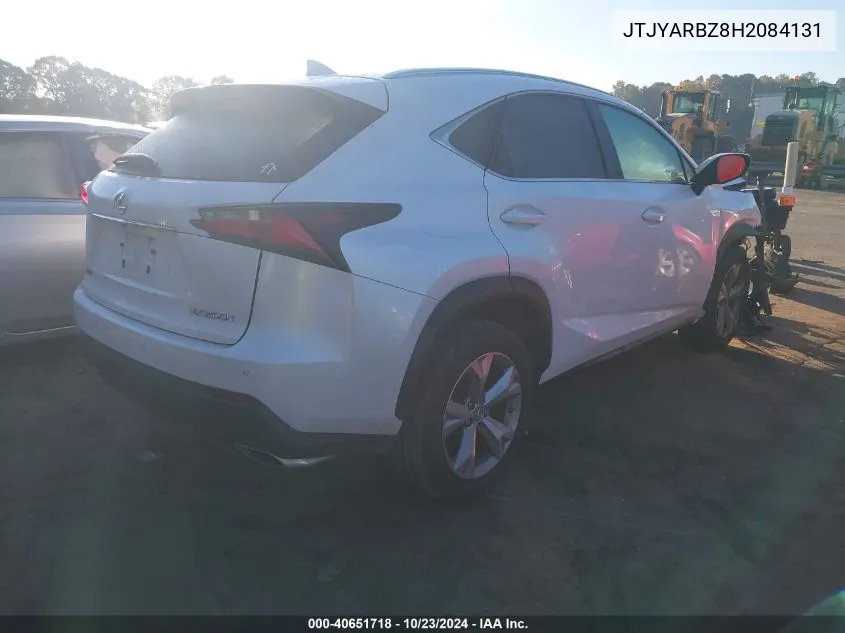 2017 Lexus Nx 200T VIN: JTJYARBZ8H2084131 Lot: 40651718