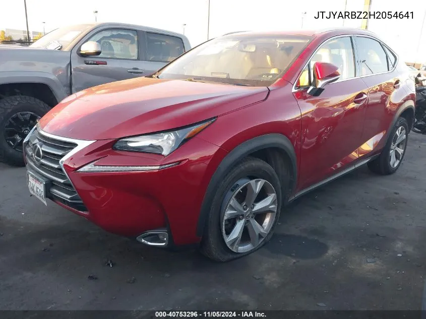 2017 Lexus Nx 200T VIN: JTJYARBZ2H2054641 Lot: 40753296