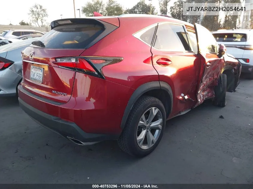 2017 Lexus Nx 200T VIN: JTJYARBZ2H2054641 Lot: 40753296