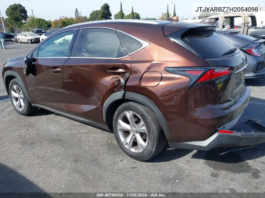 2017 Lexus Nx 200T VIN: JTJYARBZ7H2054098 Lot: 40790030