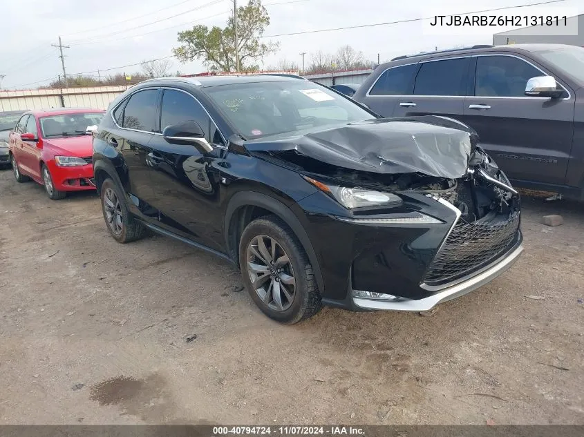 2017 Lexus Nx 200T F Sport VIN: JTJBARBZ6H2131811 Lot: 40794724