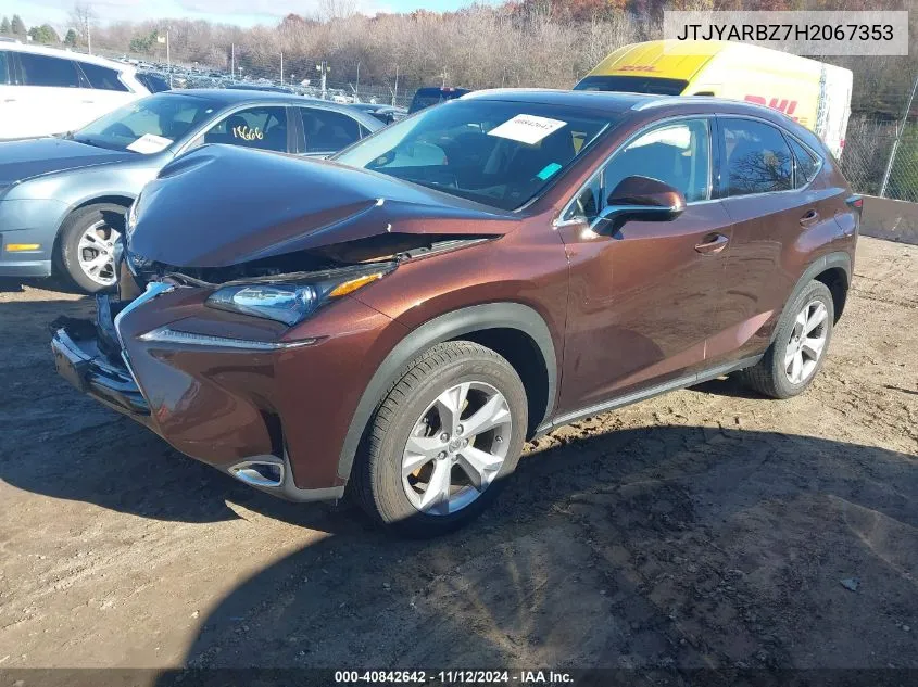 JTJYARBZ7H2067353 2017 Lexus Nx 200T