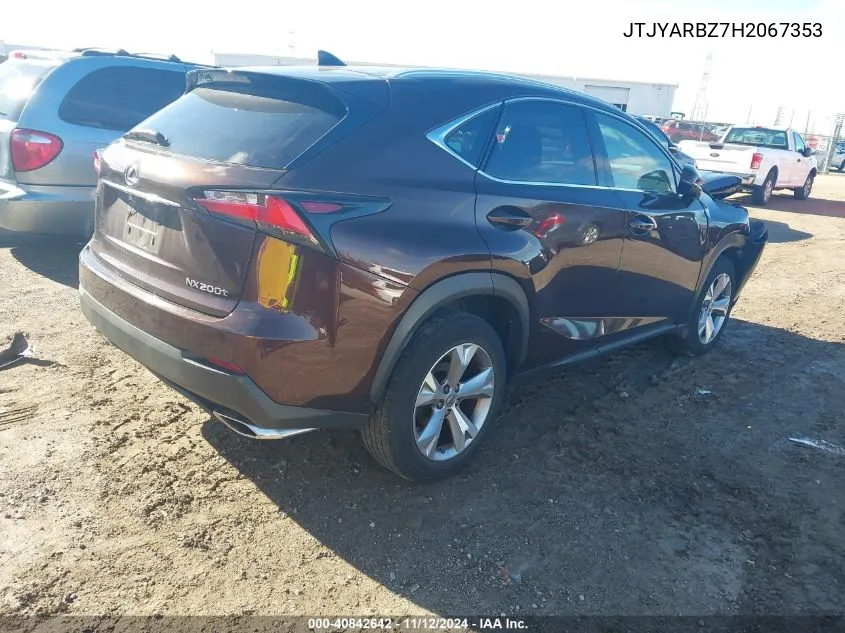 JTJYARBZ7H2067353 2017 Lexus Nx 200T