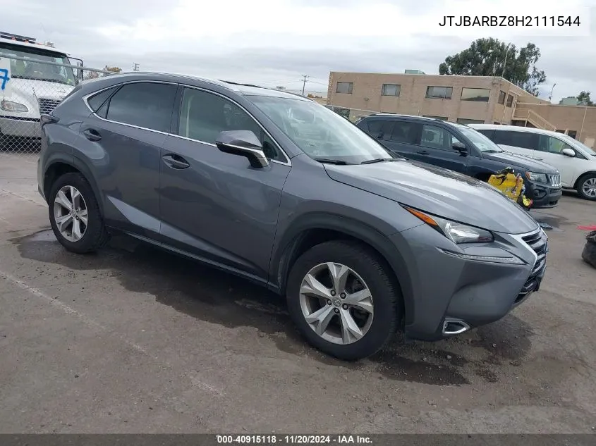 2017 Lexus Nx 200T VIN: JTJBARBZ8H2111544 Lot: 40915118