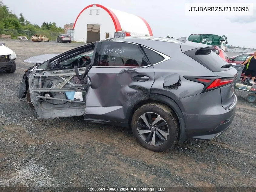 2018 Lexus Nx 300/Base/F Sport VIN: JTJBARBZ5J2156396 Lot: 12058561