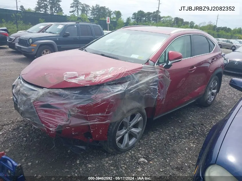 JTJBJRBZ9J2082352 2018 Lexus Nx 300H