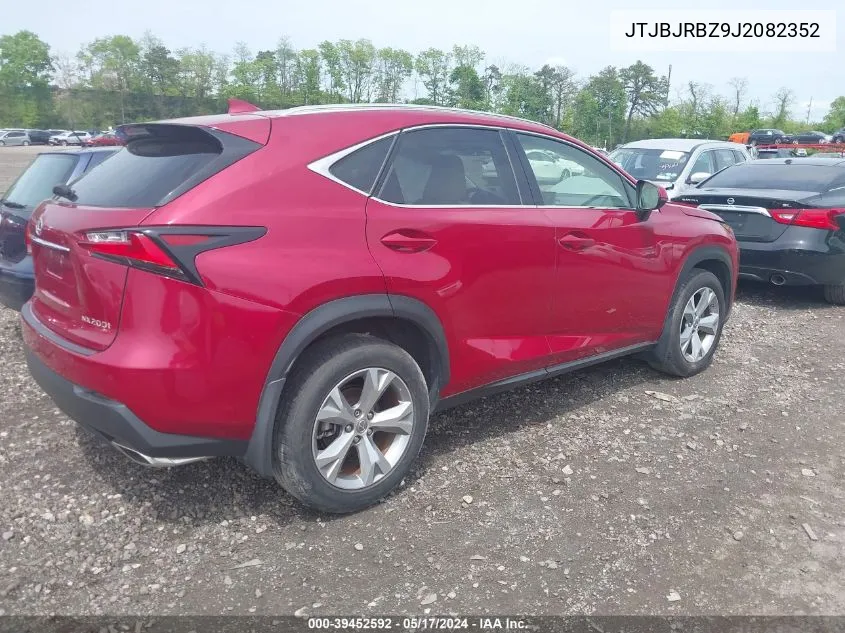 2018 Lexus Nx 300H VIN: JTJBJRBZ9J2082352 Lot: 39452592