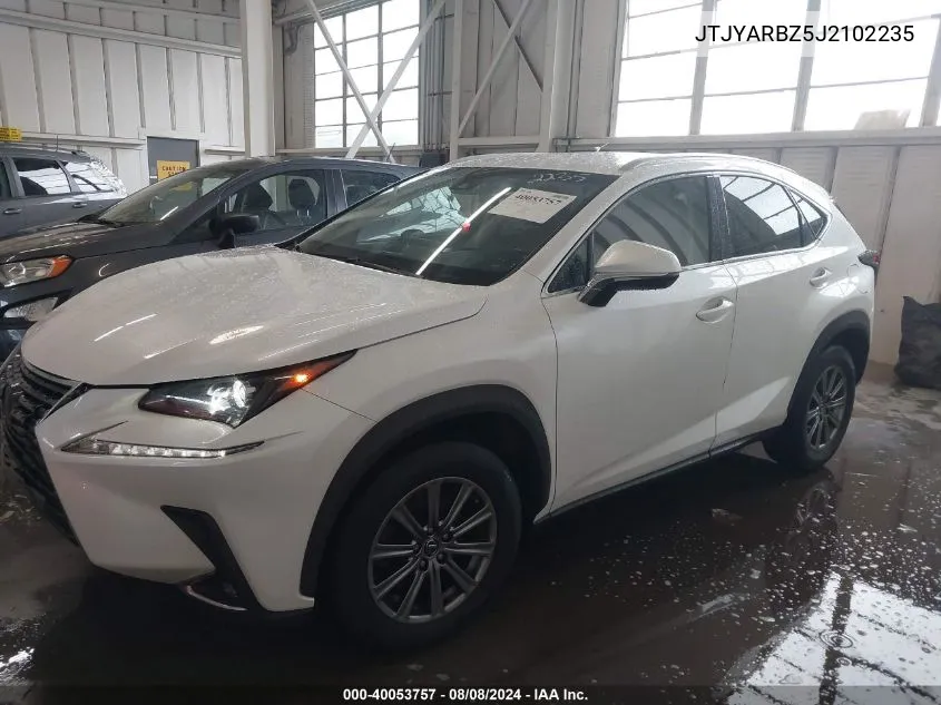 2018 Lexus Nx 300 VIN: JTJYARBZ5J2102235 Lot: 40053757