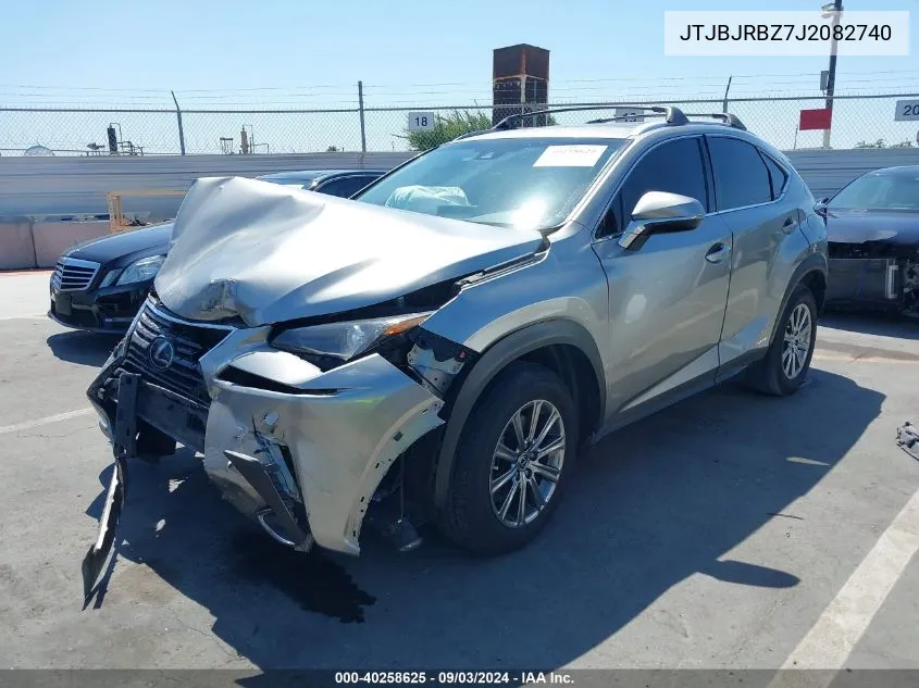 JTJBJRBZ7J2082740 2018 Lexus Nx 300H