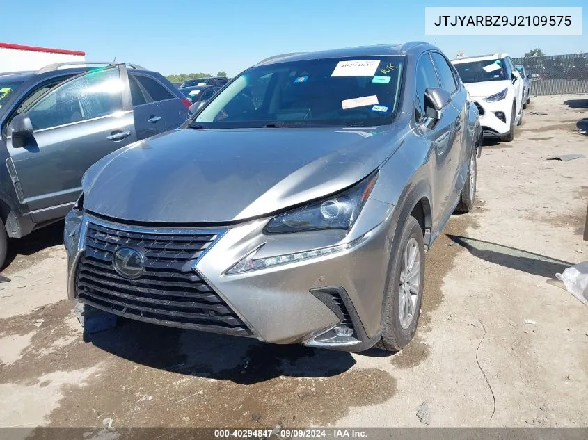 2018 Lexus Nx 300 VIN: JTJYARBZ9J2109575 Lot: 40294847