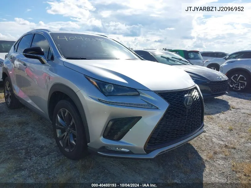 2018 Lexus Nx 300 F Sport VIN: JTJYARBZ1J2096952 Lot: 40480193