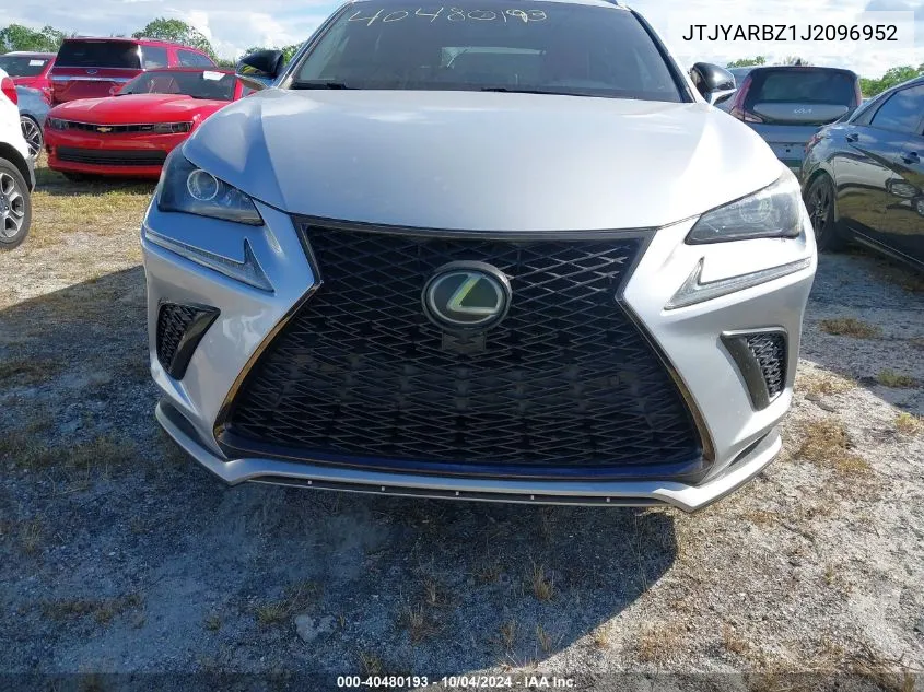 2018 Lexus Nx 300 F Sport VIN: JTJYARBZ1J2096952 Lot: 40480193