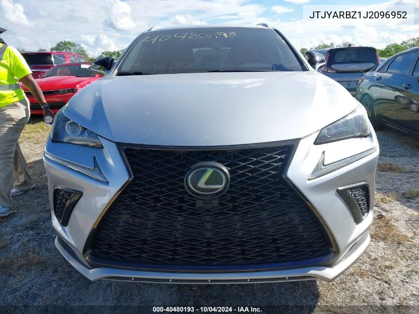 2018 Lexus Nx 300 F Sport VIN: JTJYARBZ1J2096952 Lot: 40480193