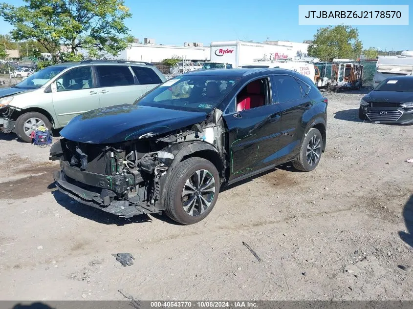 2018 Lexus Nx 300/Base/F Sport VIN: JTJBARBZ6J2178570 Lot: 40543770