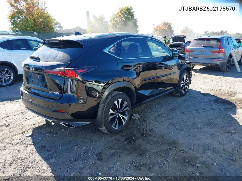 2018 Lexus Nx 300/Base/F Sport VIN: JTJBARBZ6J2178570 Lot: 40543770