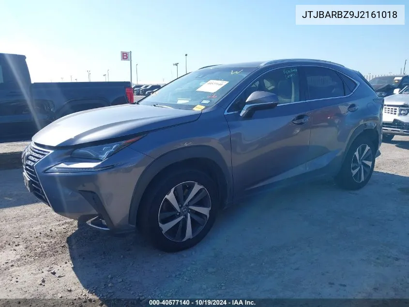 2018 Lexus Nx 300 VIN: JTJBARBZ9J2161018 Lot: 40577140