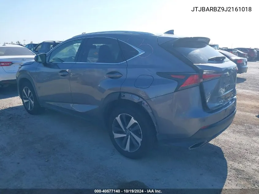 2018 Lexus Nx 300 VIN: JTJBARBZ9J2161018 Lot: 40577140