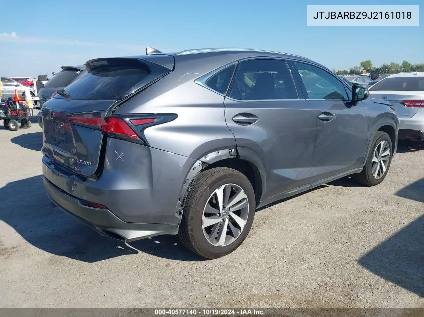 2018 Lexus Nx 300 VIN: JTJBARBZ9J2161018 Lot: 40577140