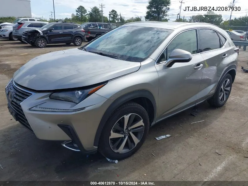 2018 Lexus Nx 300H VIN: JTJBJRBZ4J2087930 Lot: 40612870