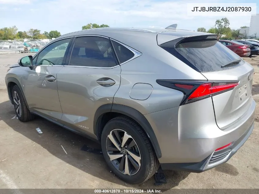 2018 Lexus Nx 300H VIN: JTJBJRBZ4J2087930 Lot: 40612870