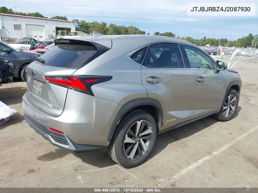 2018 Lexus Nx 300H VIN: JTJBJRBZ4J2087930 Lot: 40612870