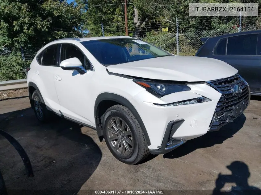 2018 Lexus Nx 300 VIN: JTJBARBZXJ2164154 Lot: 40631737