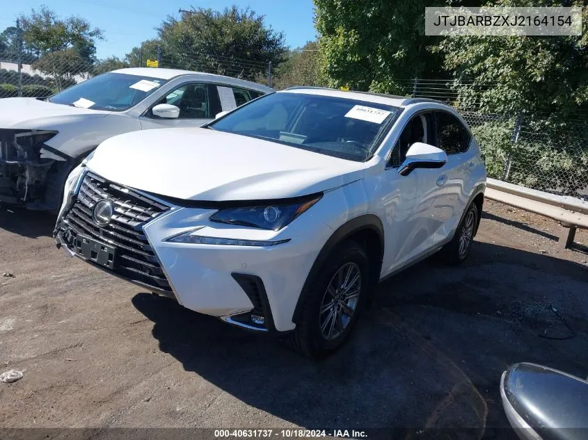 2018 Lexus Nx 300 VIN: JTJBARBZXJ2164154 Lot: 40631737