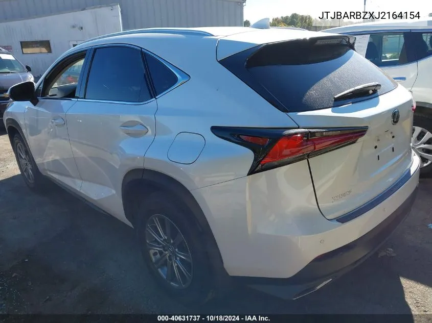 2018 Lexus Nx 300 VIN: JTJBARBZXJ2164154 Lot: 40631737