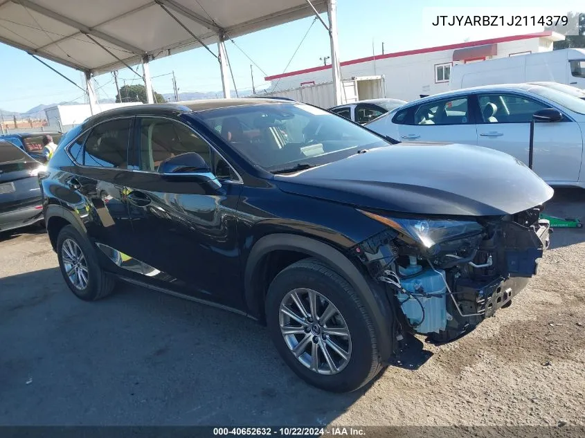 2018 Lexus Nx 300 VIN: JTJYARBZ1J2114379 Lot: 40652632