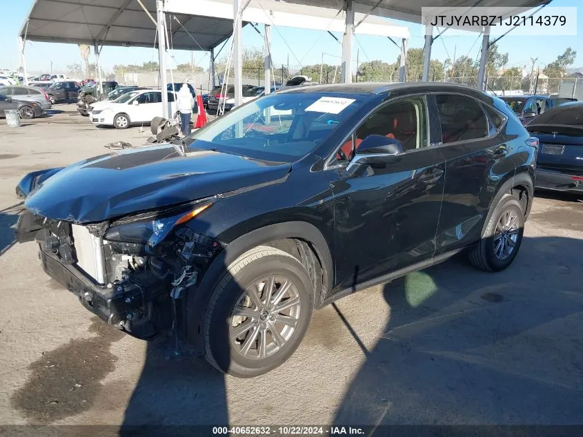 2018 Lexus Nx 300 VIN: JTJYARBZ1J2114379 Lot: 40652632