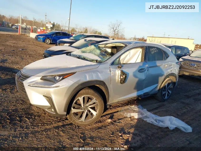 2018 Lexus Nx 300H VIN: JTJBJRBZ2J2092253 Lot: 40832534