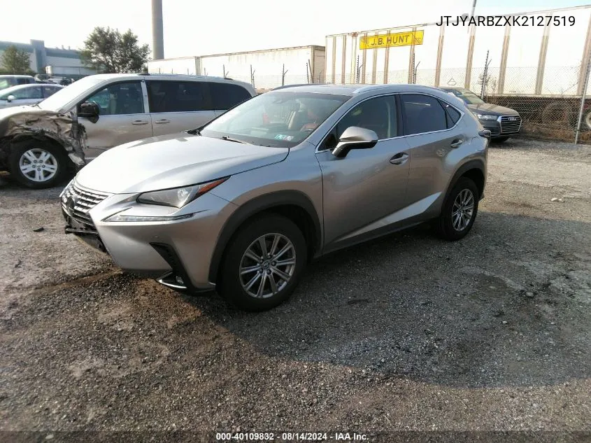 2019 Lexus Nx 300 VIN: JTJYARBZXK2127519 Lot: 40109832