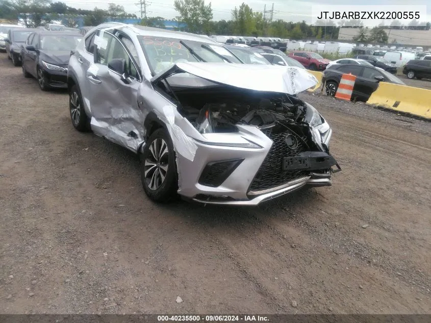 2019 Lexus Nx 300 F Sport VIN: JTJBARBZXK2200555 Lot: 40235500