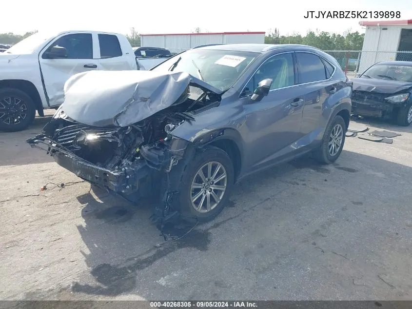 2019 Lexus Nx 300 Base/300 F Sport VIN: JTJYARBZ5K2139898 Lot: 40268305