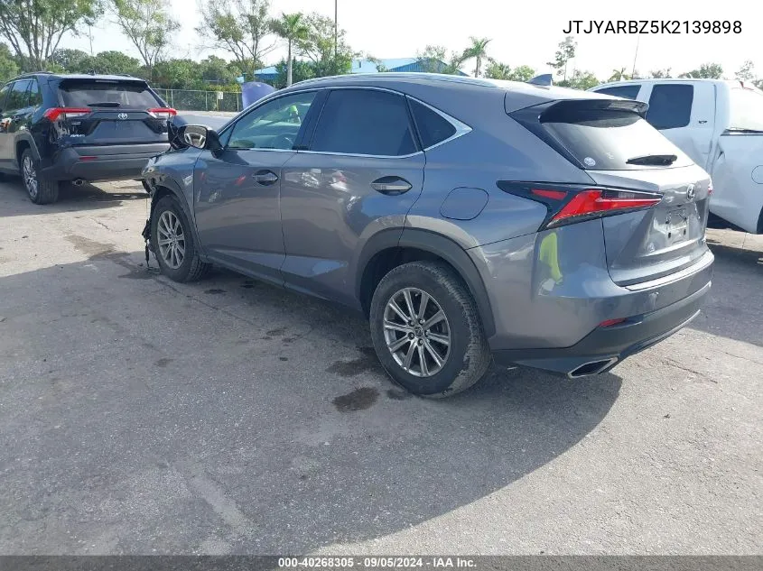 JTJYARBZ5K2139898 2019 Lexus Nx 300 Base/300 F Sport