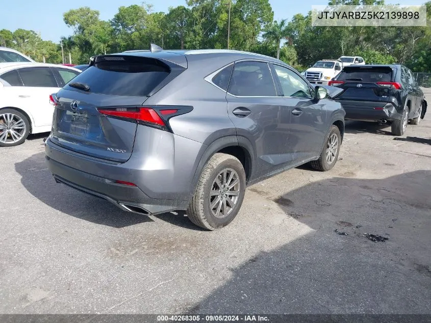 2019 Lexus Nx 300 Base/300 F Sport VIN: JTJYARBZ5K2139898 Lot: 40268305