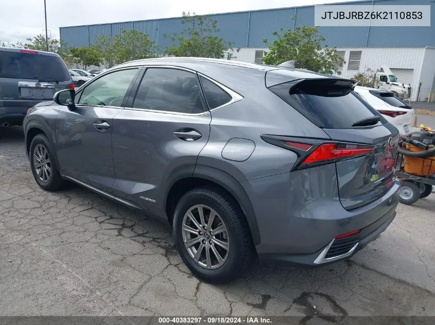 JTJBJRBZ6K2110853 2019 Lexus Nx 300H