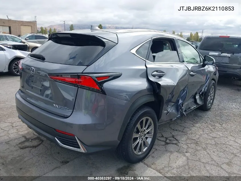 2019 Lexus Nx 300H VIN: JTJBJRBZ6K2110853 Lot: 40383297