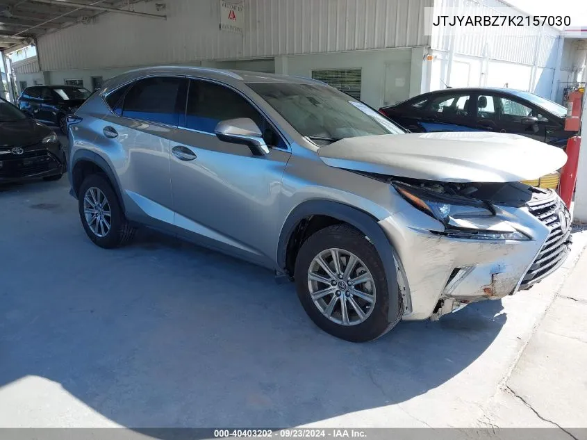 2019 Lexus Nx 300 VIN: JTJYARBZ7K2157030 Lot: 40403202