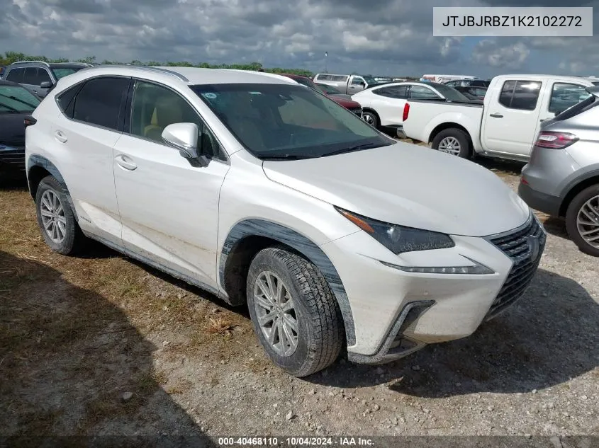 2019 Lexus Nx 300H VIN: JTJBJRBZ1K2102272 Lot: 40468110